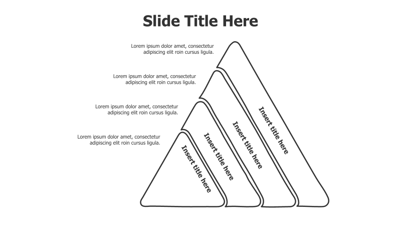 4-Level Divided Pyramid Infographic