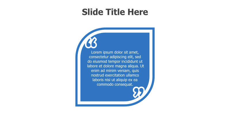 Quote Slide with Decorative Elements