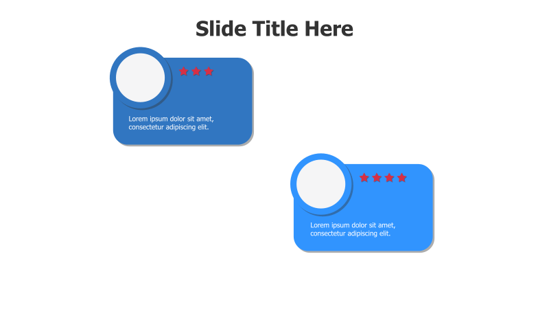 2-Block Testimonials with Star Ratings