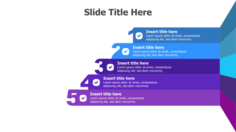 5-Step 3D Stacked List