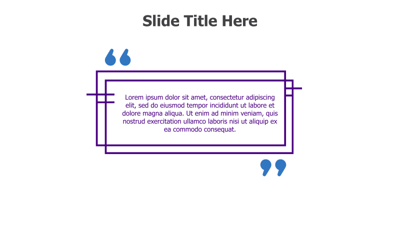 Quote Slide with Decorative Frame