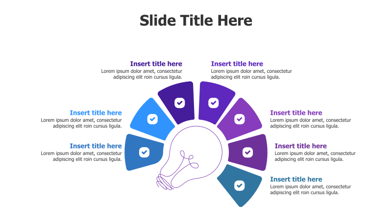 7 Points Around a Bulb Infographic