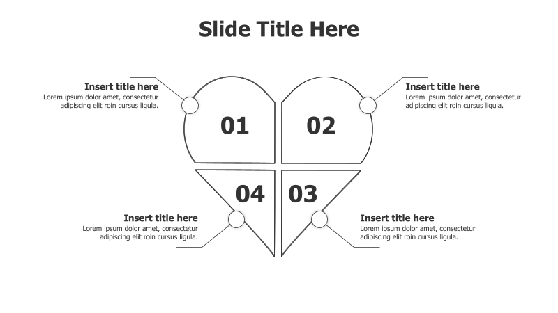 4-Point Heart-Shaped Diagram