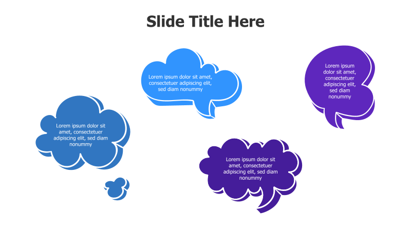4 Speech Bubble Infographic