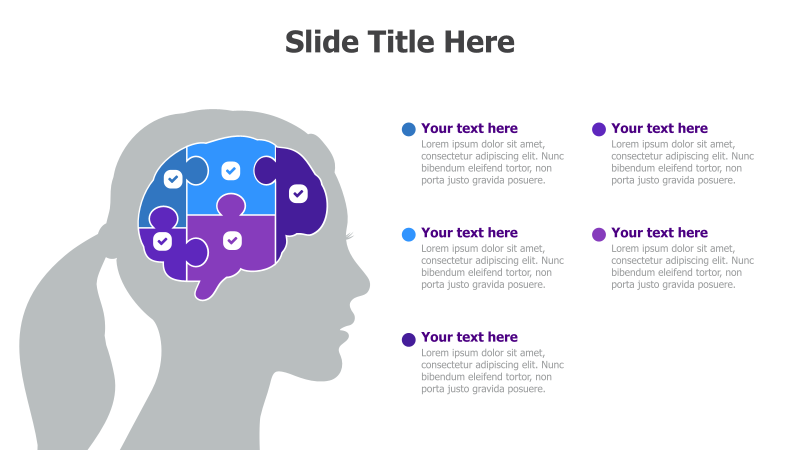 5-Point Brain Puzzle Concept