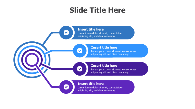 4-Point Radial Infographic