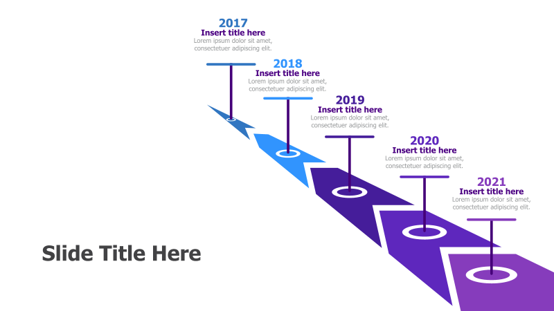 5-Point Roadmap with Growth Arrows