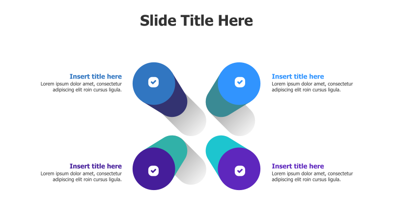 4-Point Branching 3D Infographic
