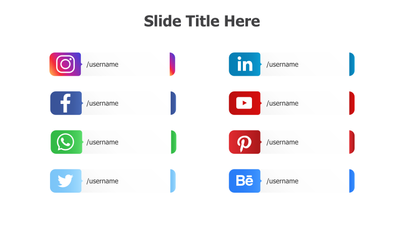Social Media Icons Slide