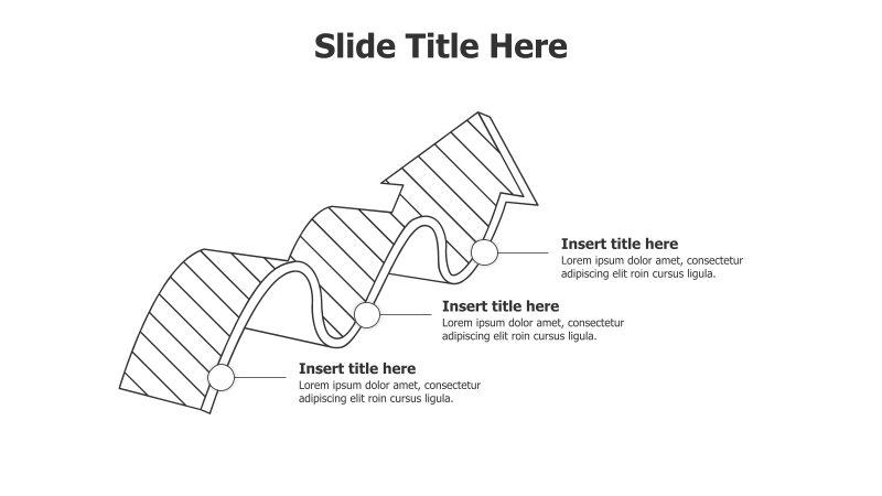 3-Point Twisted Arrow Infographic