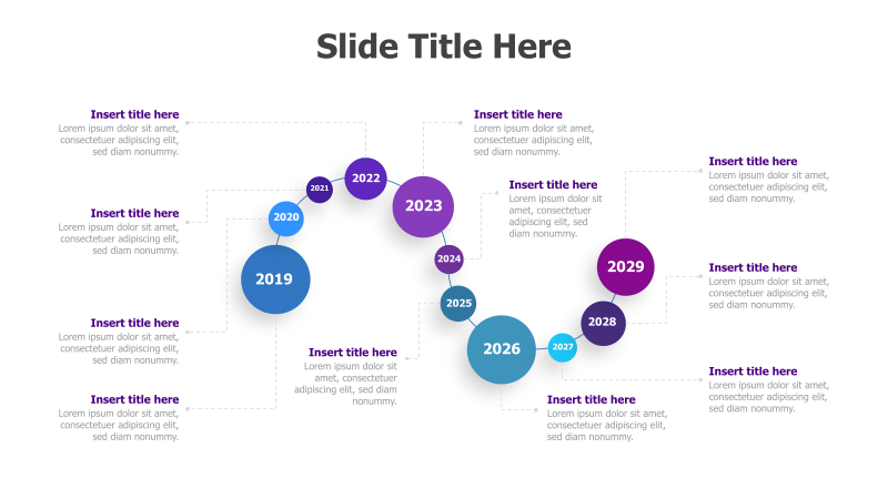 11-Point Circular Timeline