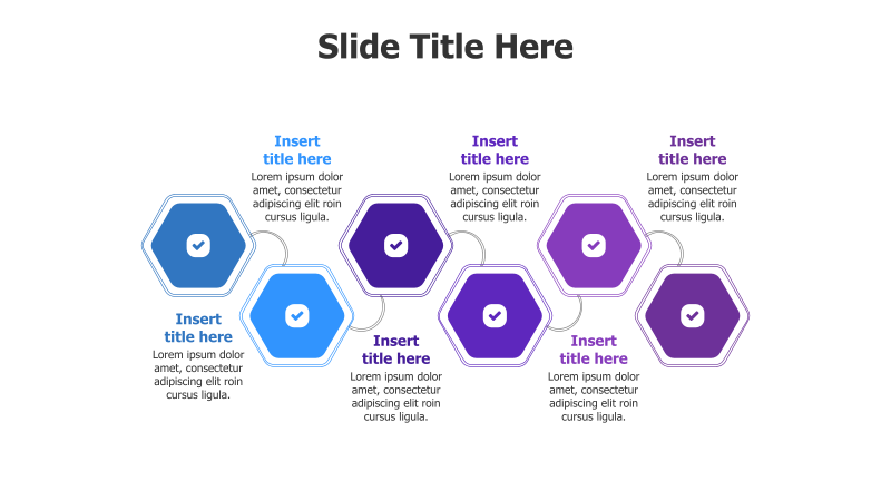 6-Point Hexagonal Infographic