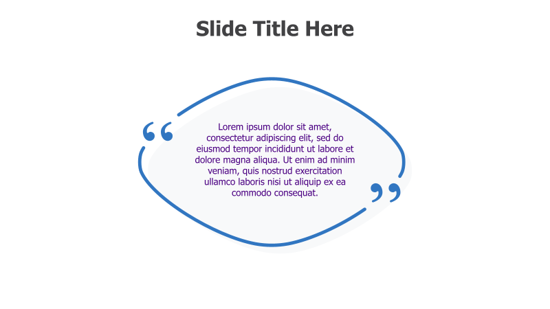 Quote with Curved Connector