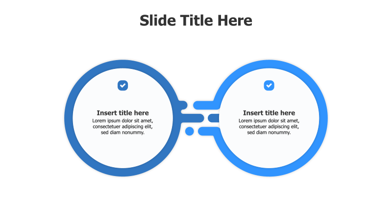Dual Circle Comparison Infographic