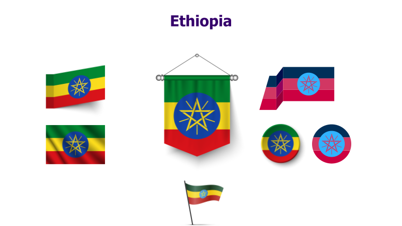 Ethiopia Flag Variations