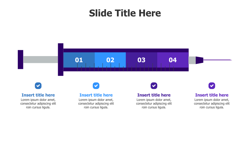 4-Step Syringe Infographic