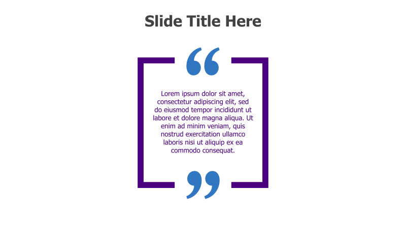 Quote Slide with Decorative Frame