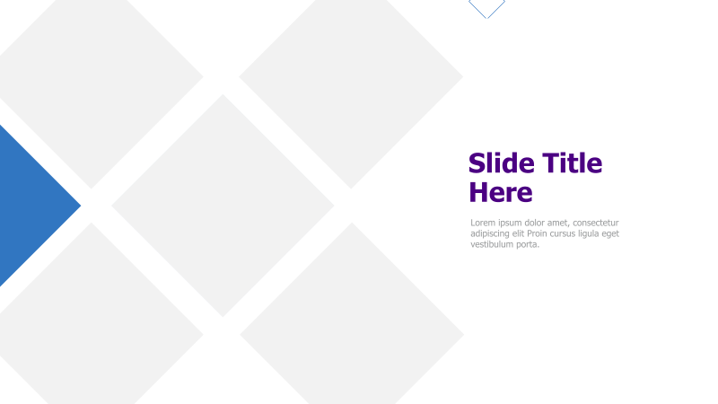 Diamond Pattern Title Slide