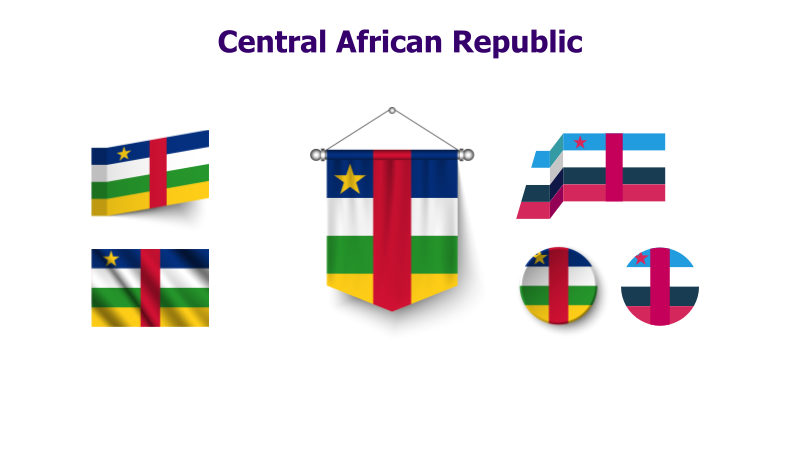 Central African Republic Flag Variations