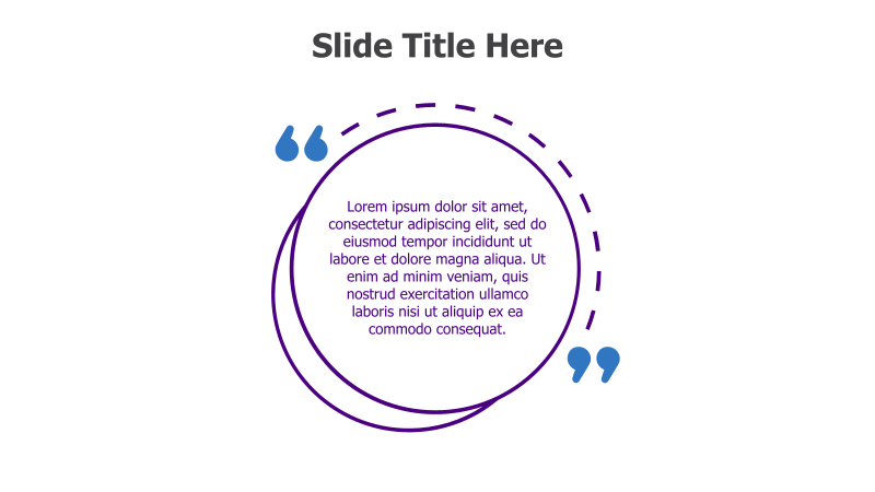 Quote Slide with Circular Design