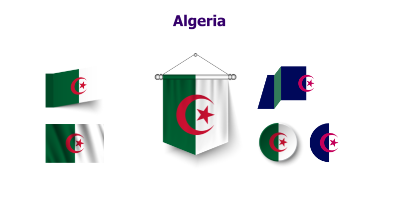 Algeria Flag Variations
