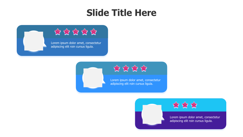 3-Tiered Testimonial Blocks