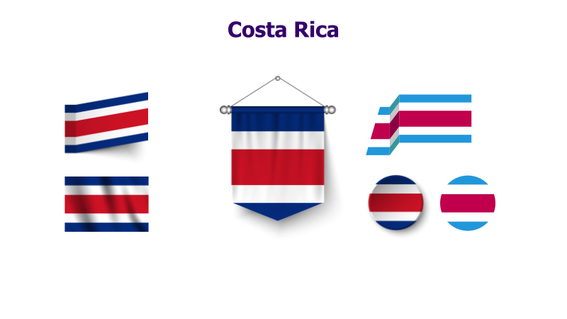 Costa Rica Flag Variations