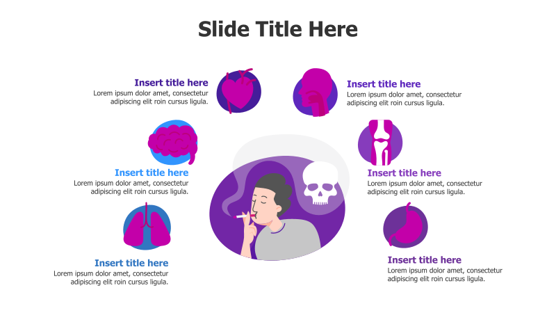 6 Points Cigarette Damage Infographic
