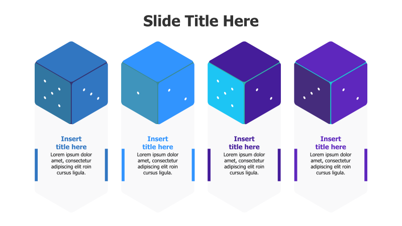 4-Point 3D Dice Infographic