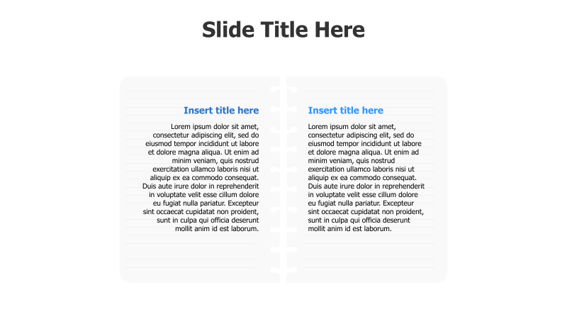 Mirrored Notebook Pages