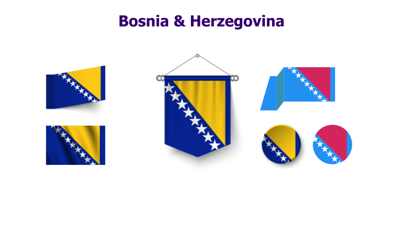 Bosnia & Herzegovina Flag Variations