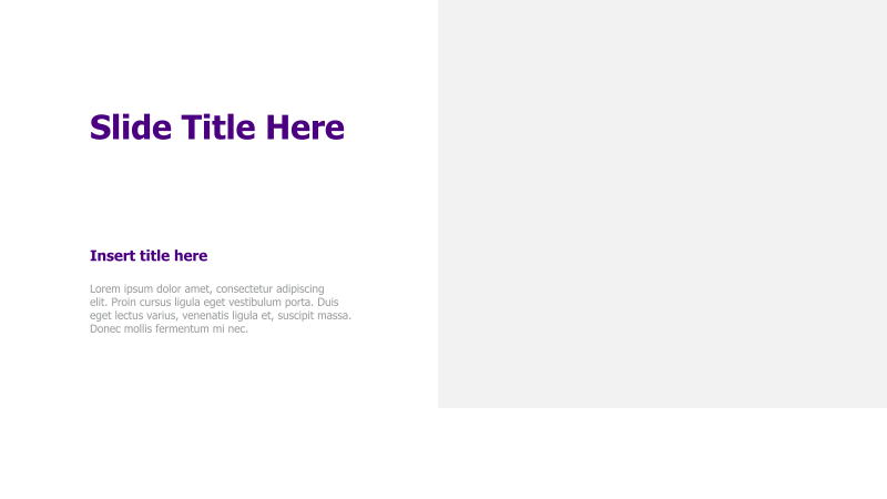 Title and Text Placeholder