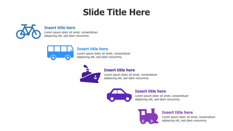 5-Point Transportation Infographic