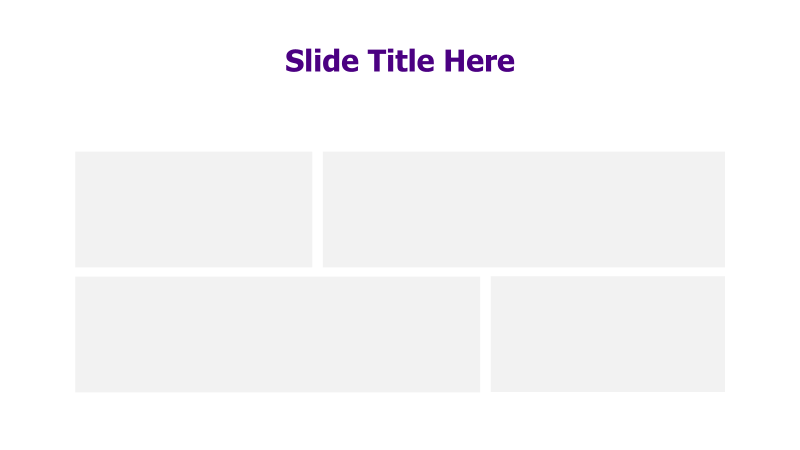 Four Image Placeholder Layout