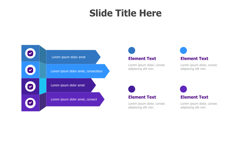 4-Step Process with Checkmarks