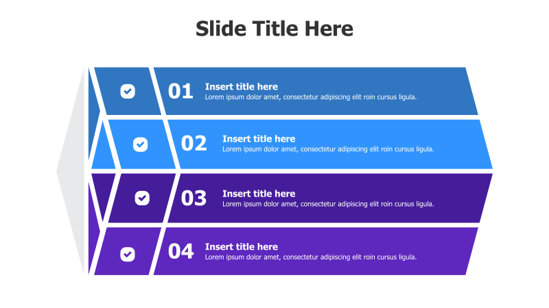 4-Step 3D Cube Infographic
