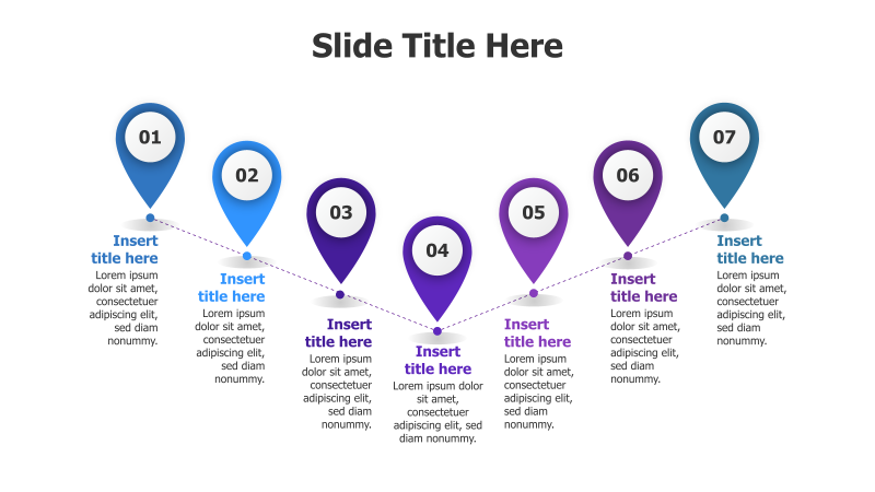 7-Step Location Pin Infographic