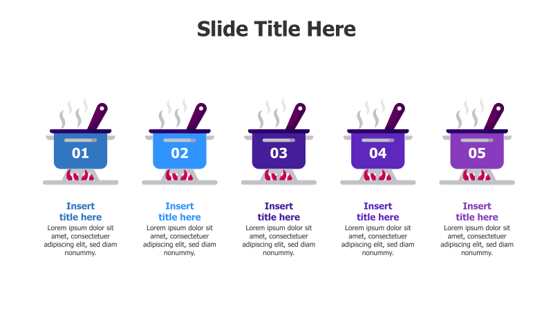 5-Step Cooking Process Infographic