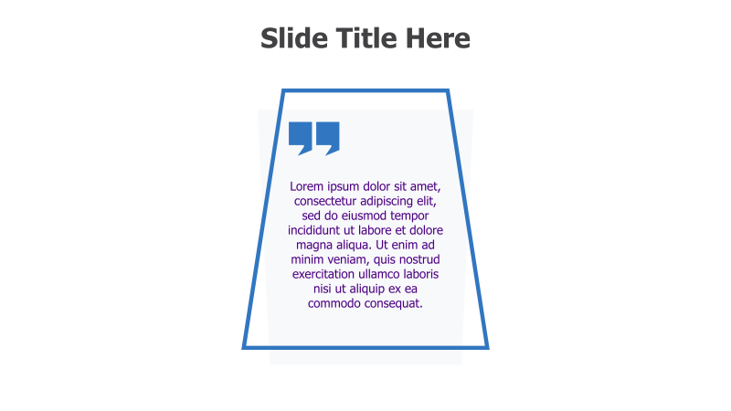 Quote Slide with Quotation Marks