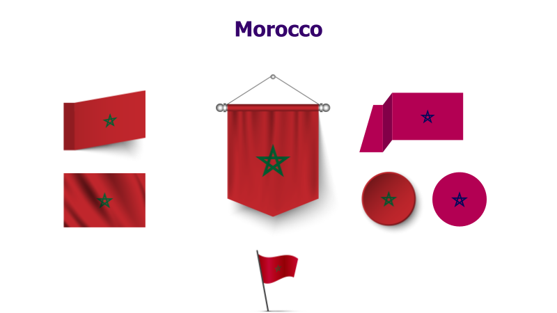 Morocco Flag Variations