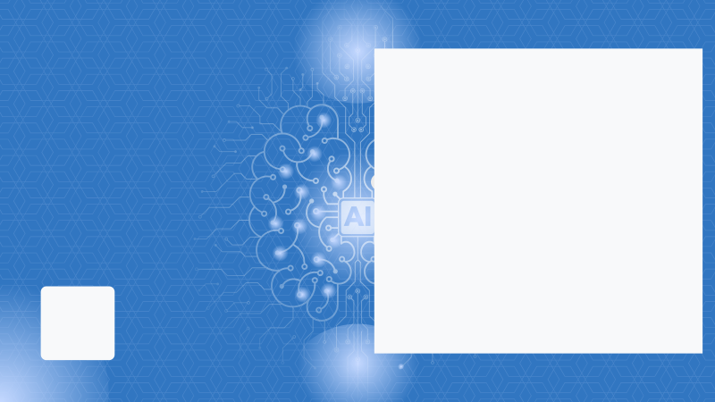 AI Brain Concept with Content Blocks