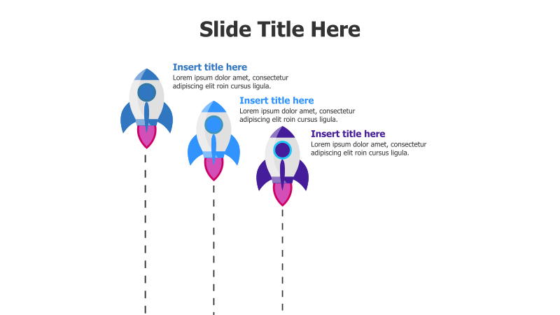 3-Step Rocket Launch Infographic