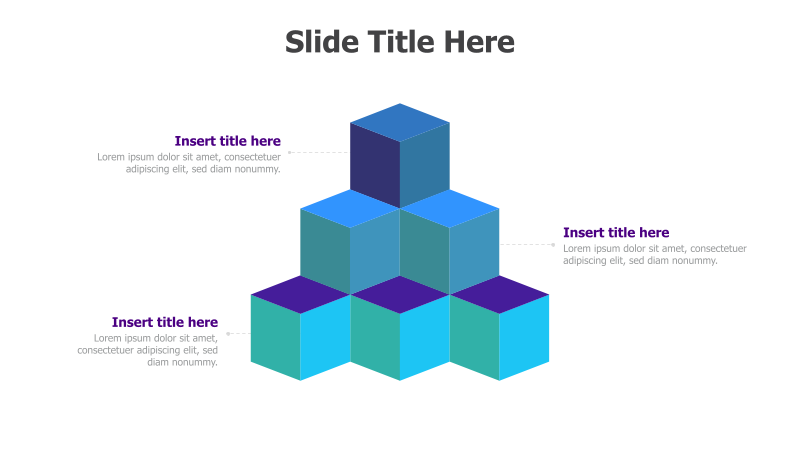 3-Level 3D Cube Diagram