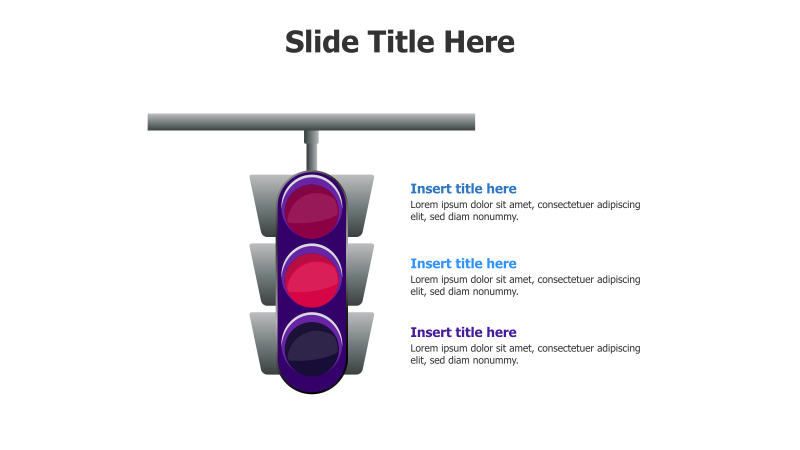 3-Point Traffic Light Infographic