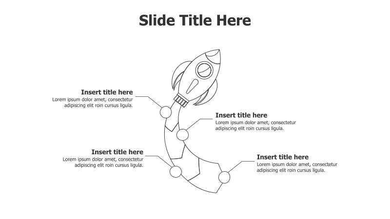 4-Point Rocket Infographic