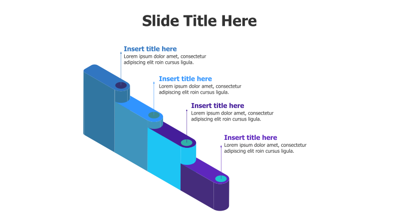 4-Step 3D Rising Curve Diagram