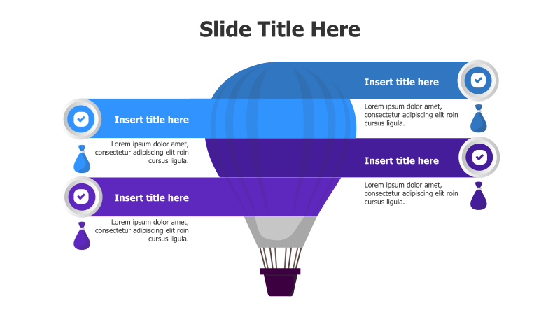Hot Air Balloon Infographic - 4 Points