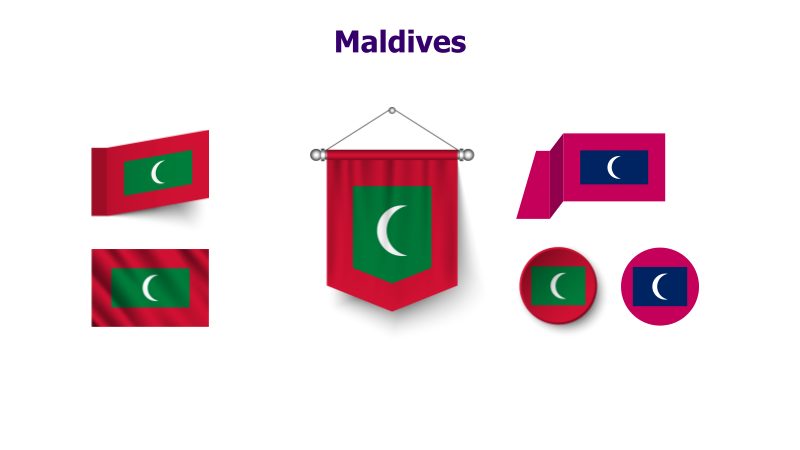 Maldives Flag Variations