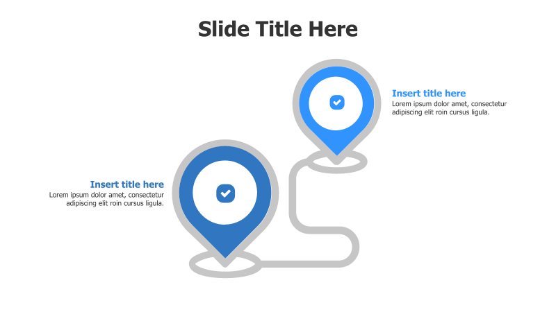 2-Point Location Pins Infographic