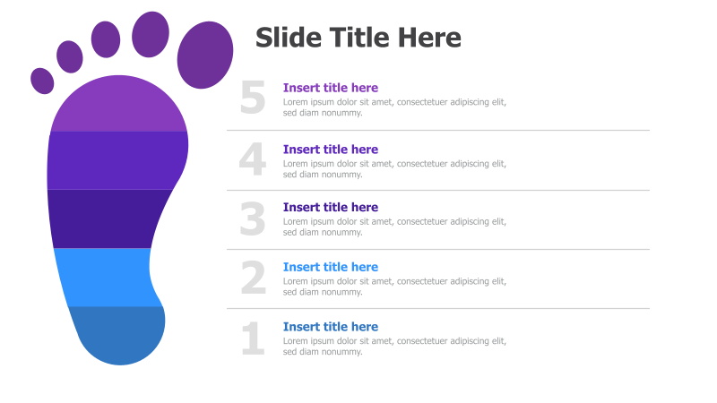 5-Step Footprint Infographic